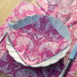 Preview: Paviot, Serviette, bedruckt mit Paislex Banaglore pink, style